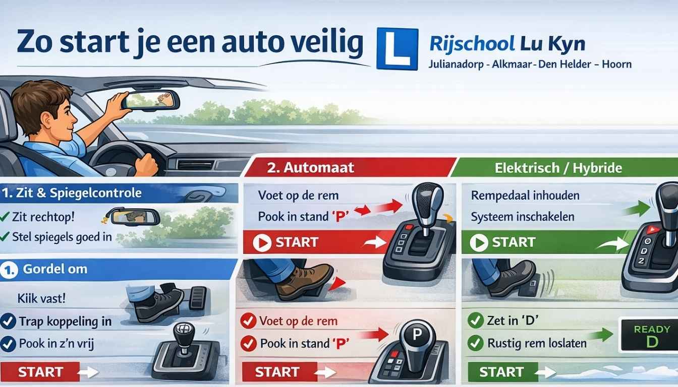 hoe start je een auto