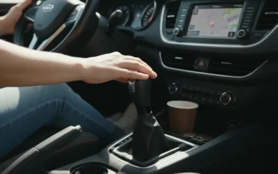 eerst handrem of koppeling