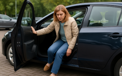 in en uitstappen auto