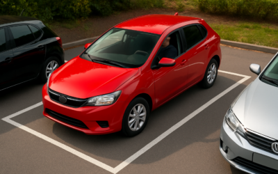 vooruit parkeren tussen 2 auto’s