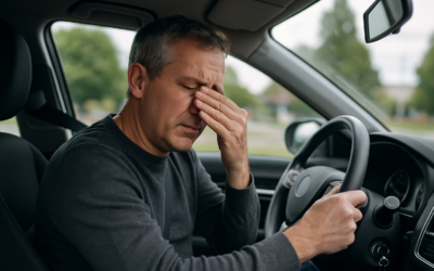 moeite met kijken autorijden